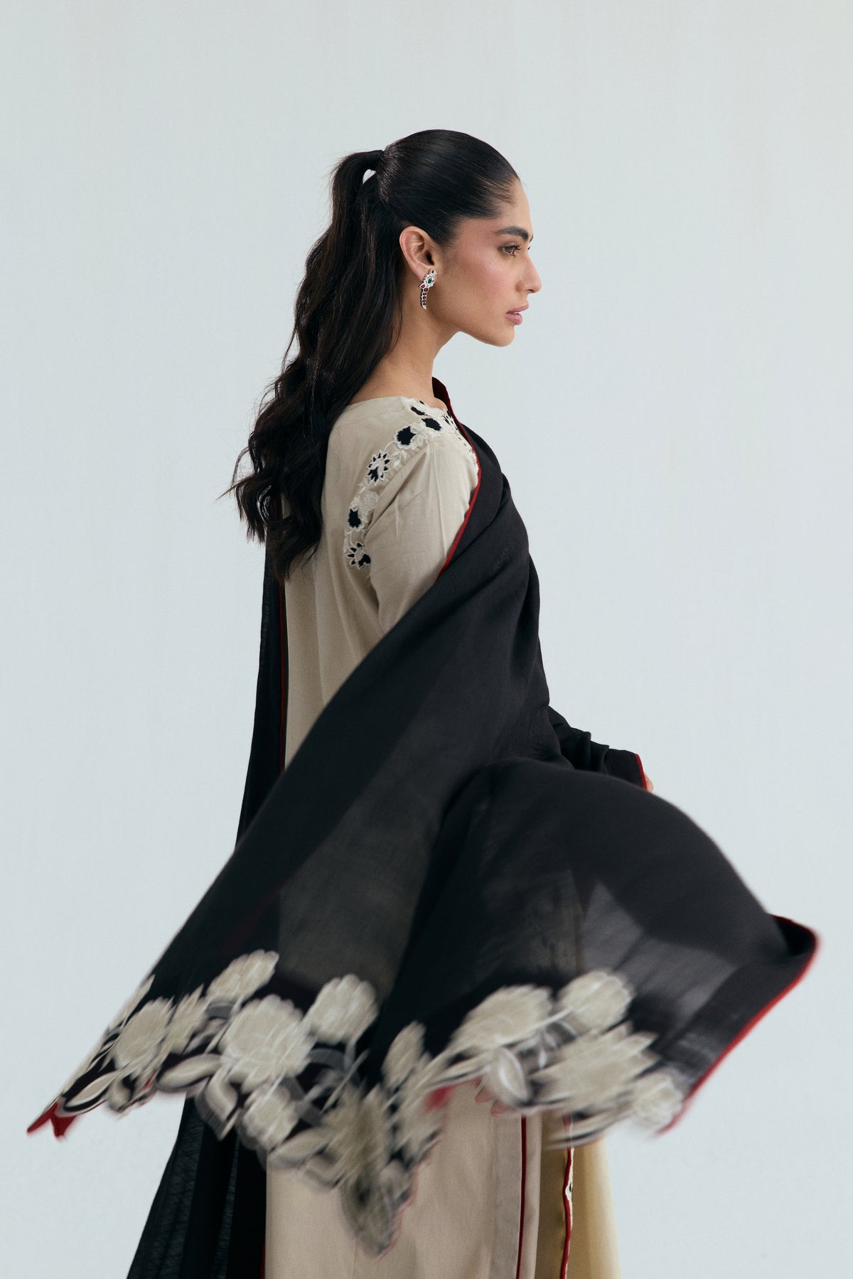Fawn Dupatta Design Pakistani Suit – Elegant Women’s Ethnic Wear UK